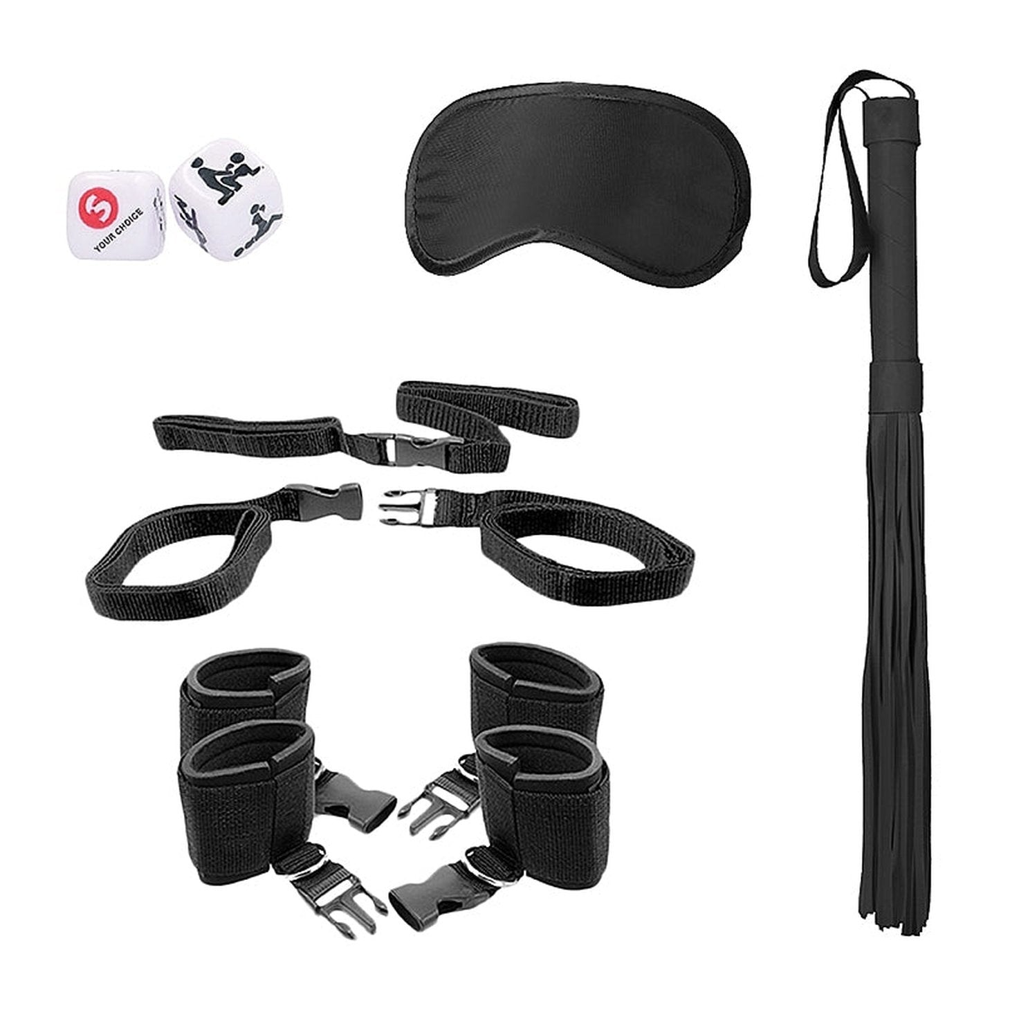 Bed Post Bindings Restraing Kit - Black - GoEstasy