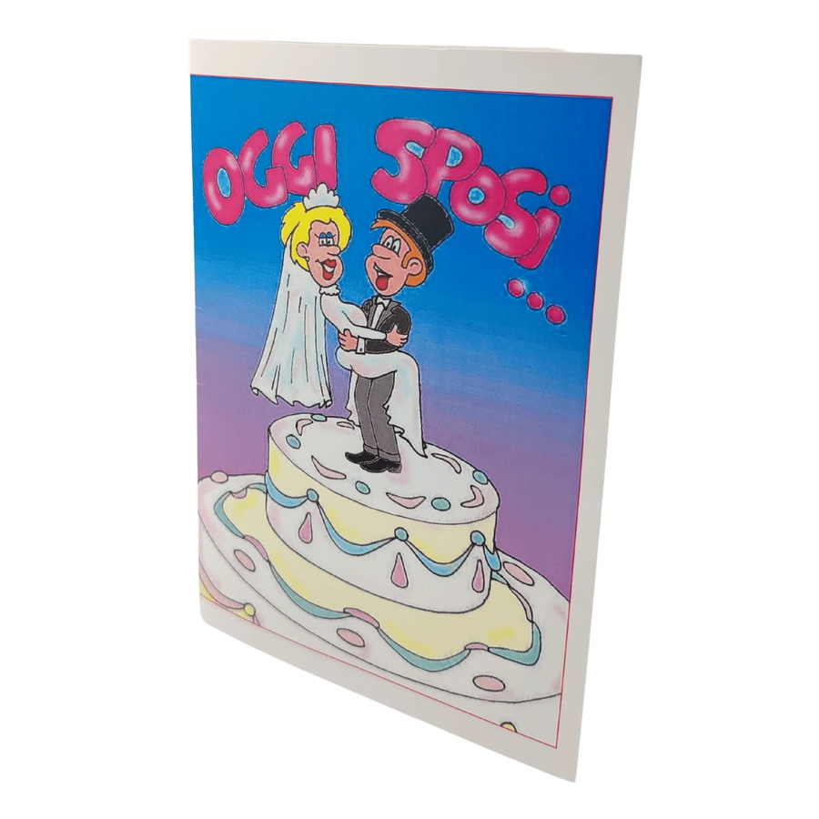 Grußkarte: „Heute ist Hochzeit, heute gibt es Sex, aber... ein bisschen Geduld!“