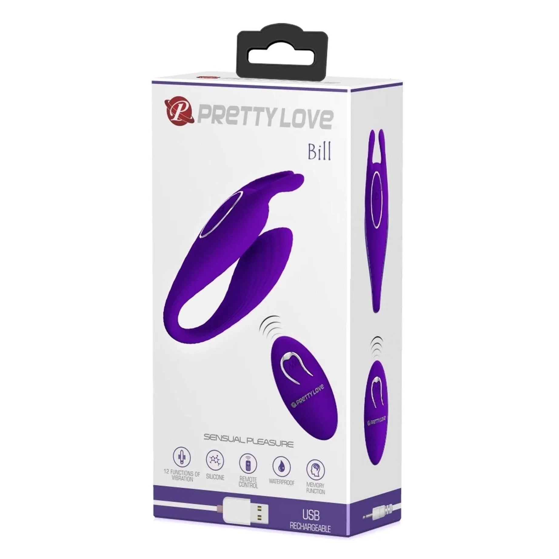 Bill Vibratore di coppia wireless con coniglietto clitorideo