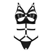 Body Cut-Out in Wetlook con Anelli