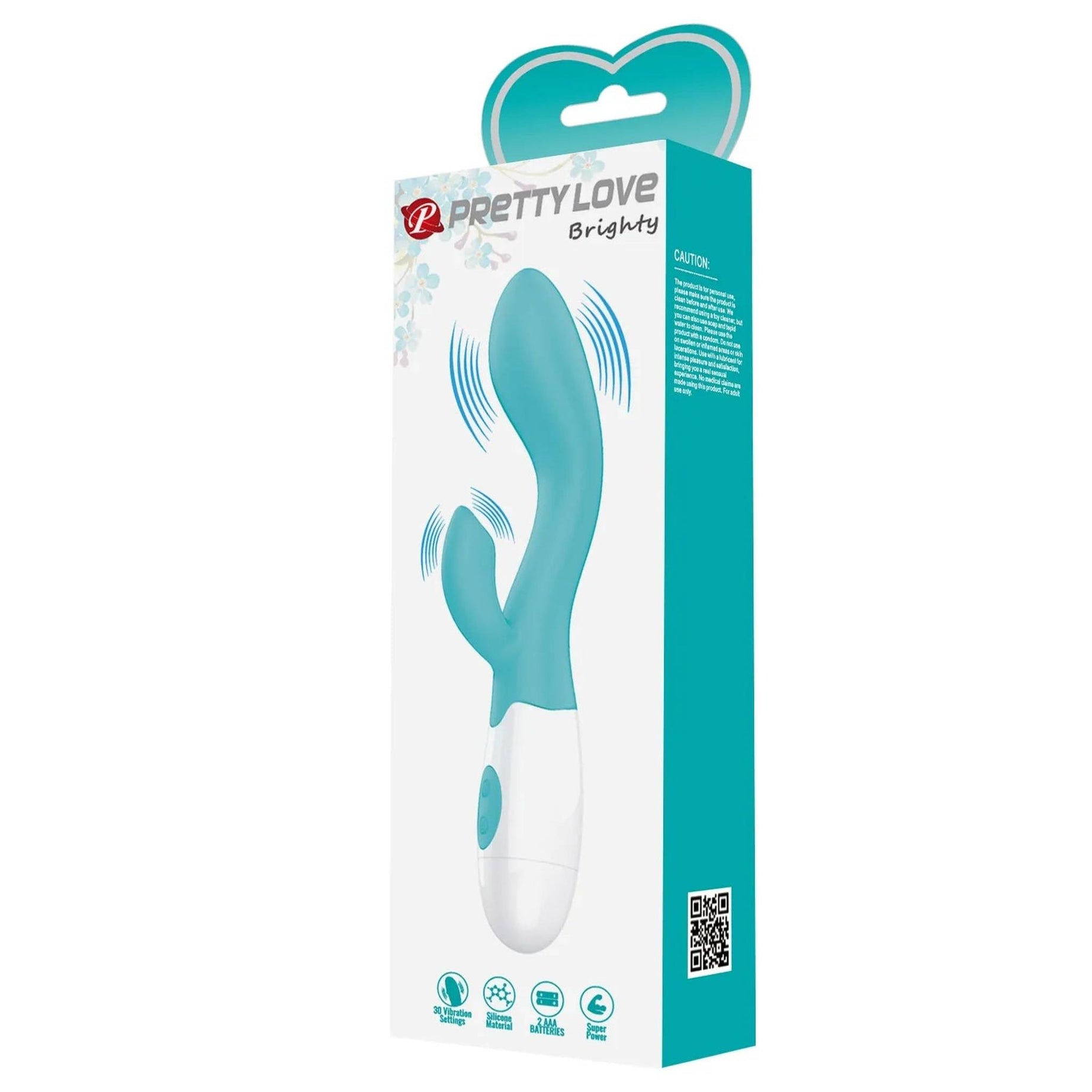 Brighty Vibratore Rabbit con 30 diverse modalità di vibrazione