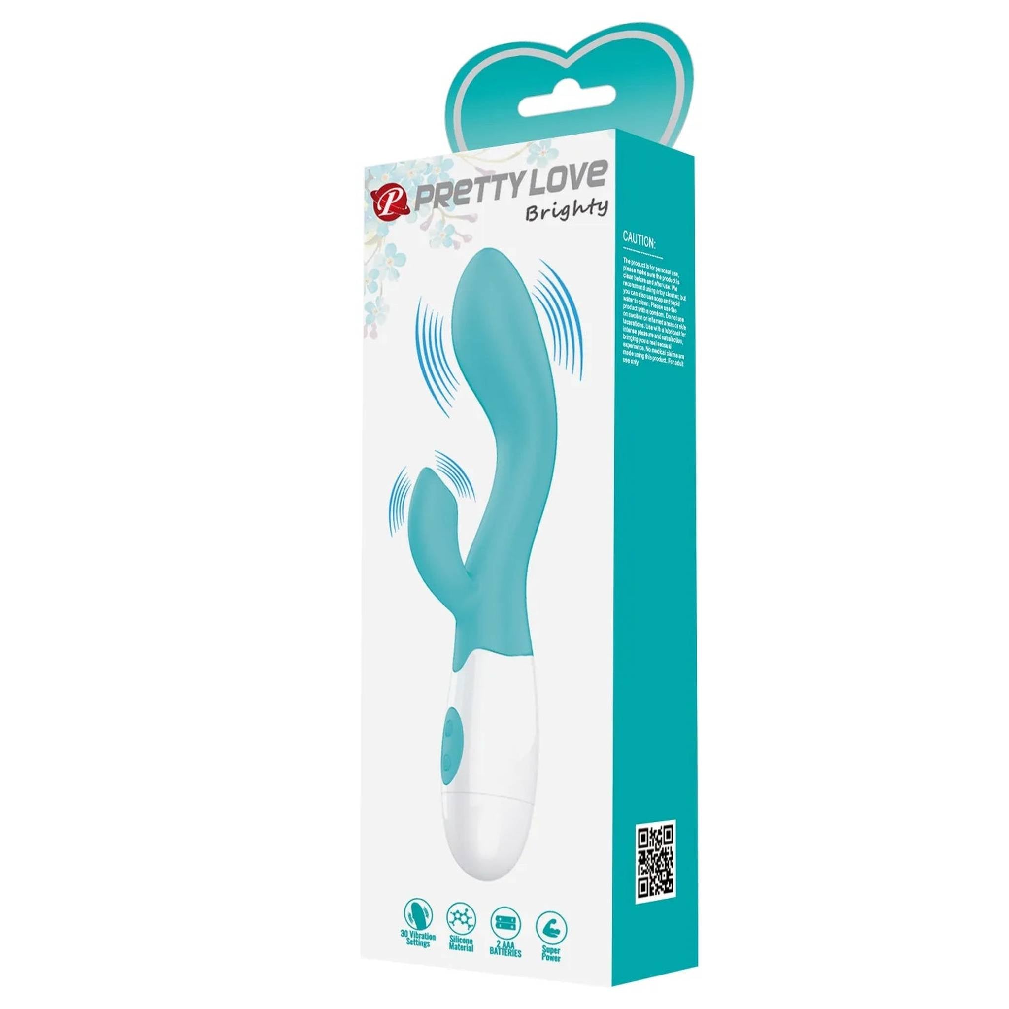 Brighty Vibratore Rabbit con 30 diverse modalità di vibrazione