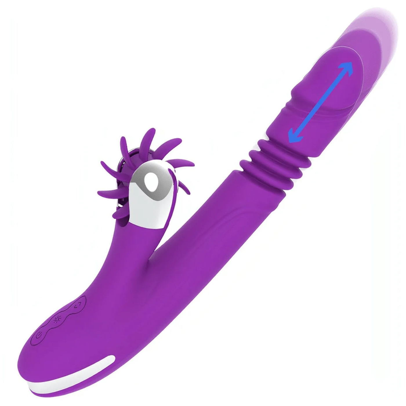 Bunny Funny Up & Down - Vibratore con funzione sali e scendi e con stimolatore clitorideo sesso orale