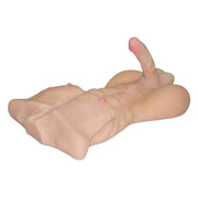 Busto Uomo Iper Realistico con dildo di 21 cm Ø 4 cm
