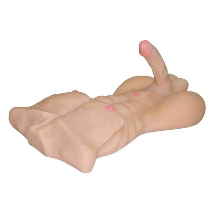 Hyper Realistic Male Bust with 21 cm Dildo Ø 4 cm