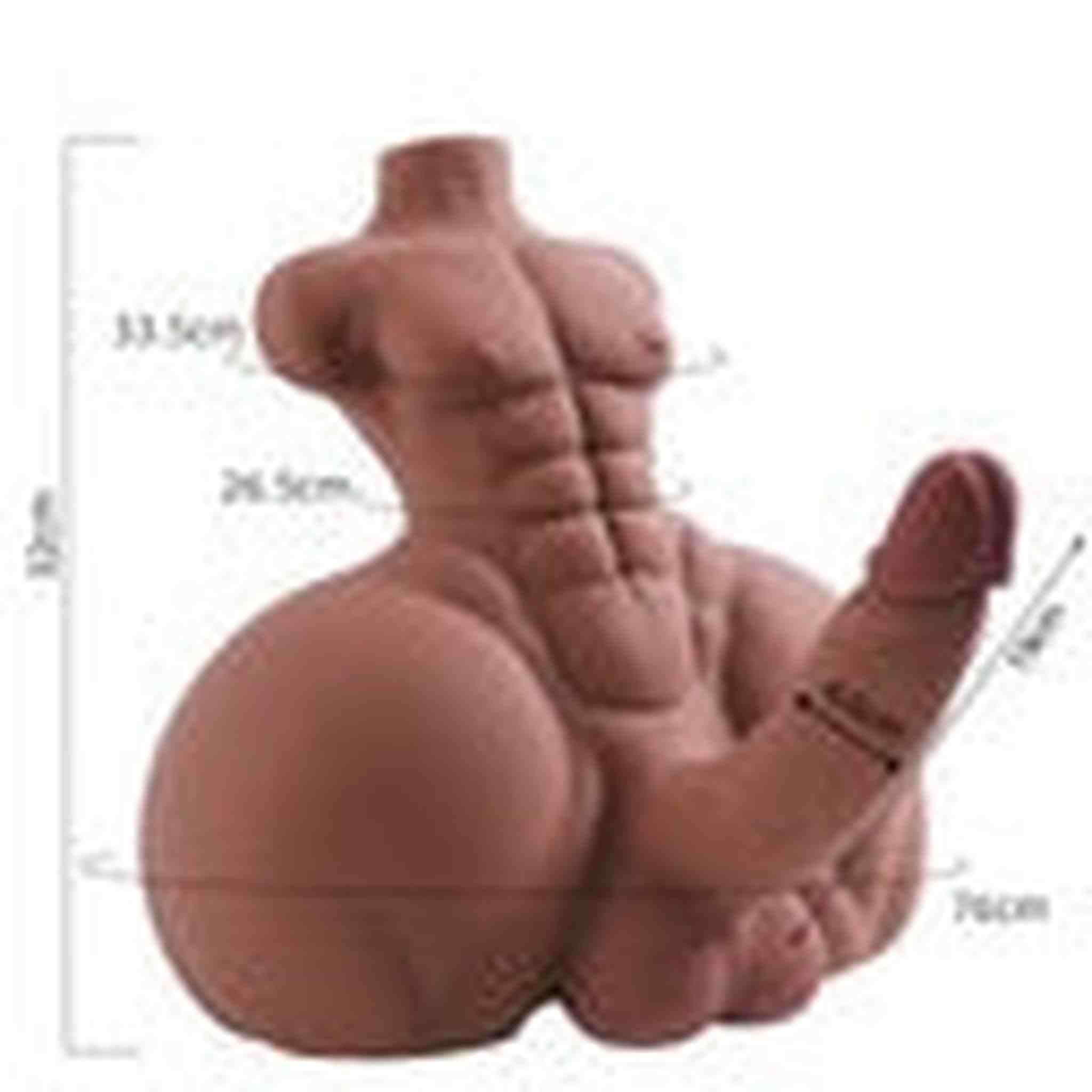 Busto con Pene Muscoloso e Formoso 6.5 kg