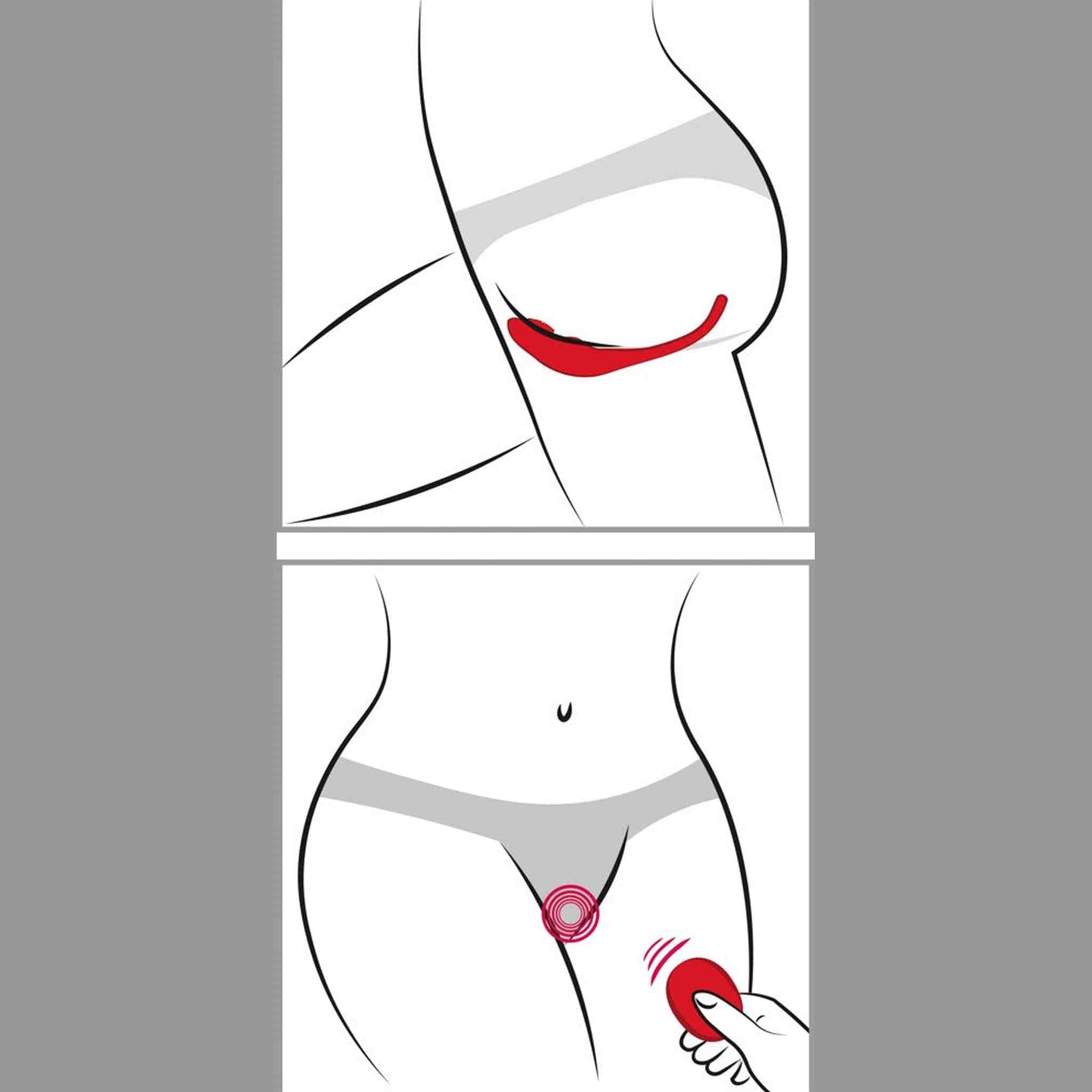 C-Slip Vibrante Wireless con Doppia Stimolazione