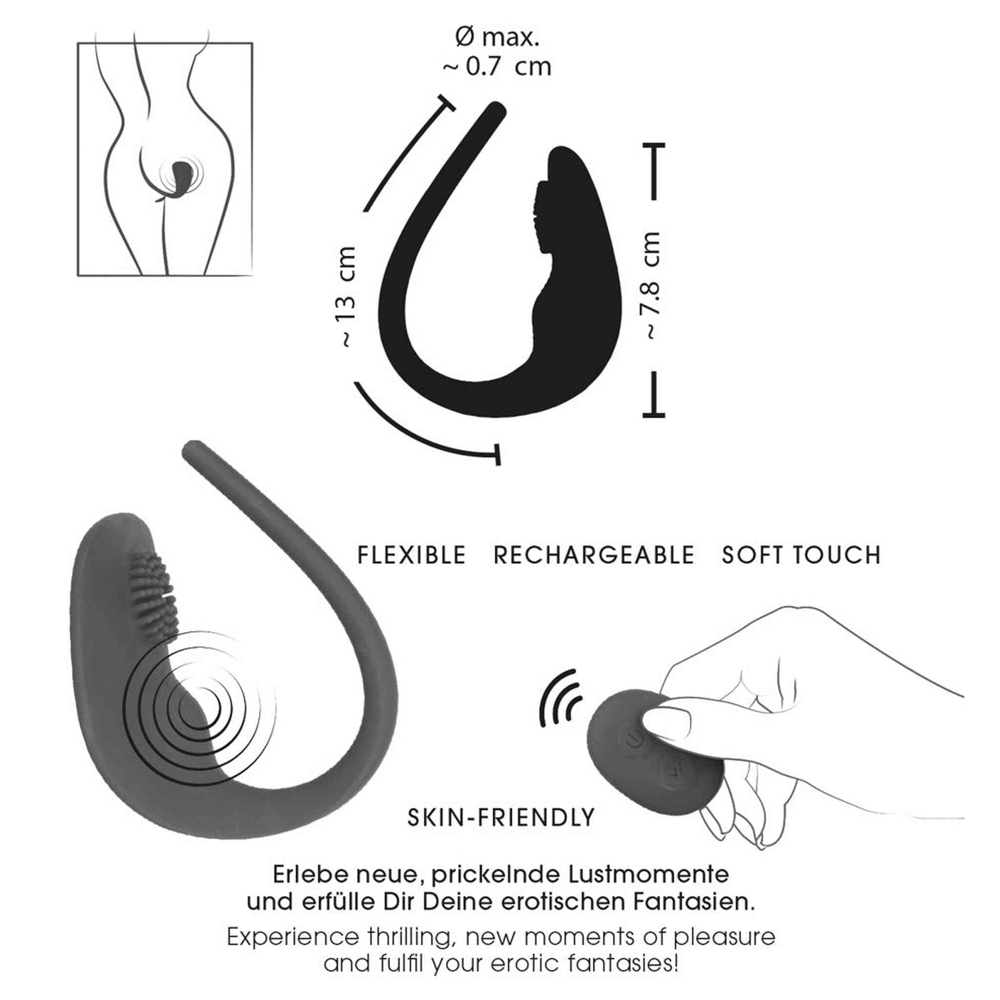C-Slip Vibrante Wireless con Doppia Stimolazione