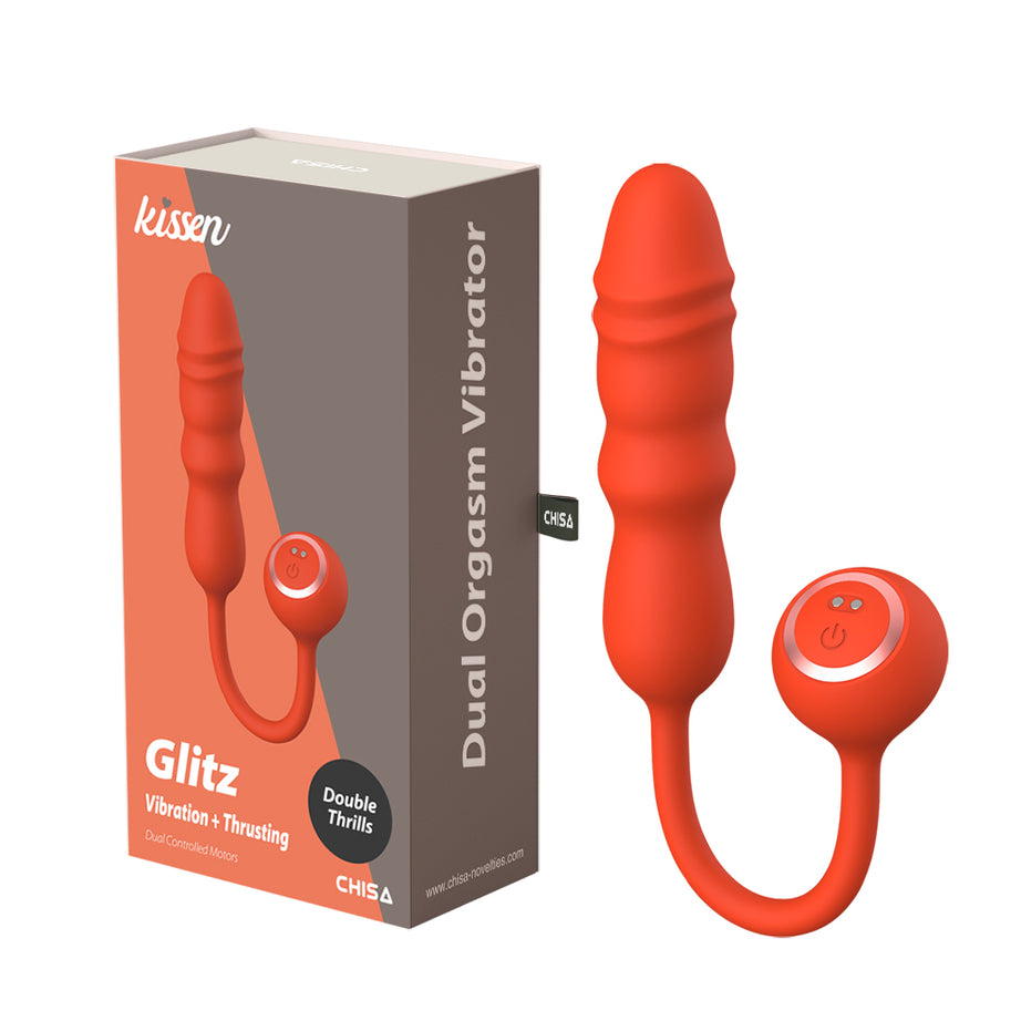 Glitz Vibratore a Spiinta con Doppio Motore Vibrante - GoEstasy