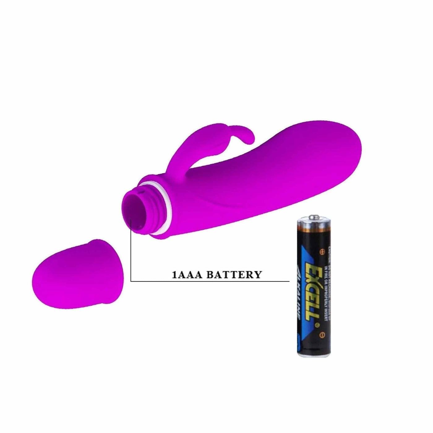 Caesar Mini Vibratore Rabbit in Silicone con 10 vibrazioni diverse