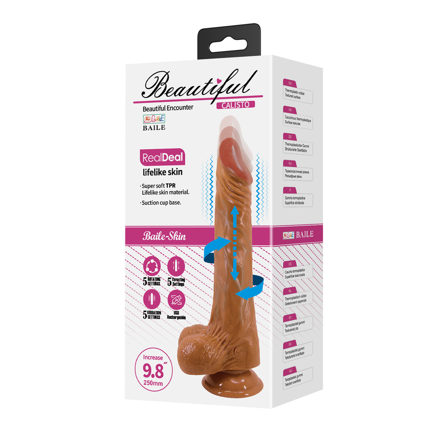 Calisto Vibratore Up & Down Con Rotazione