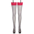 Calze con balza rossa e clip