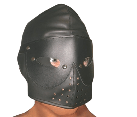 Cappuccio BDSM con Maschera Removibile