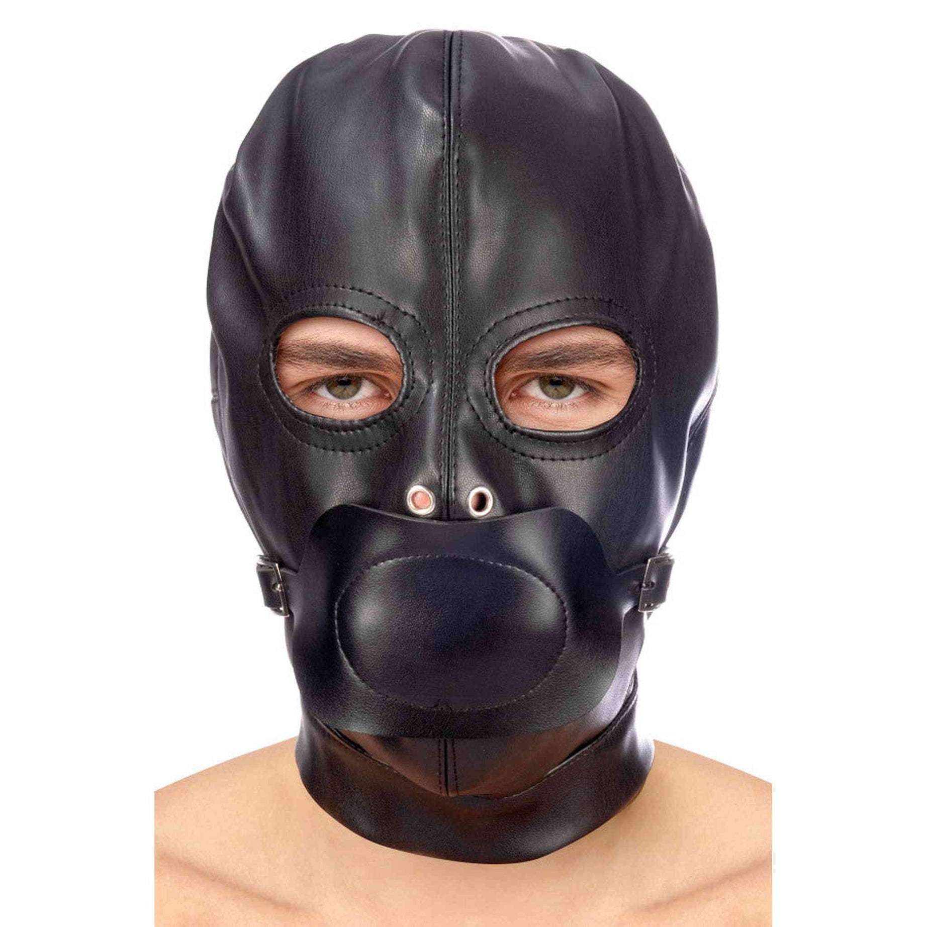 Cappuccio Nero Bocca Removibile