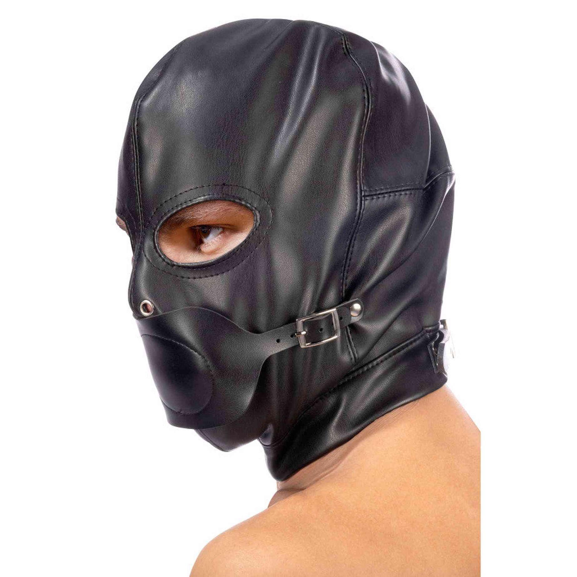 Cappuccio Nero Bocca Removibile