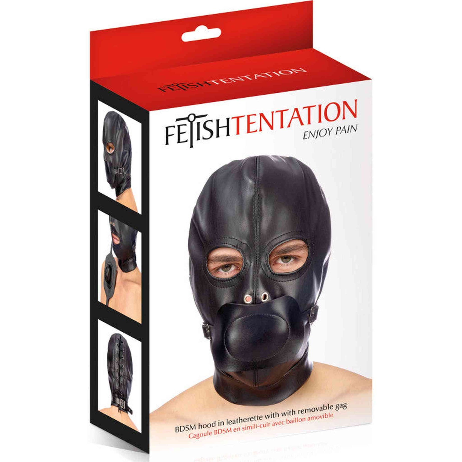 Cappuccio Nero Bocca Removibile