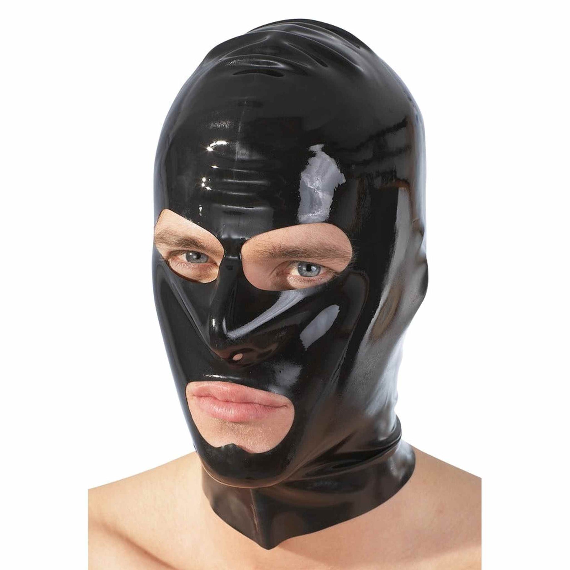 Cappuccio in Latex Bocca e Occhi Scoperti