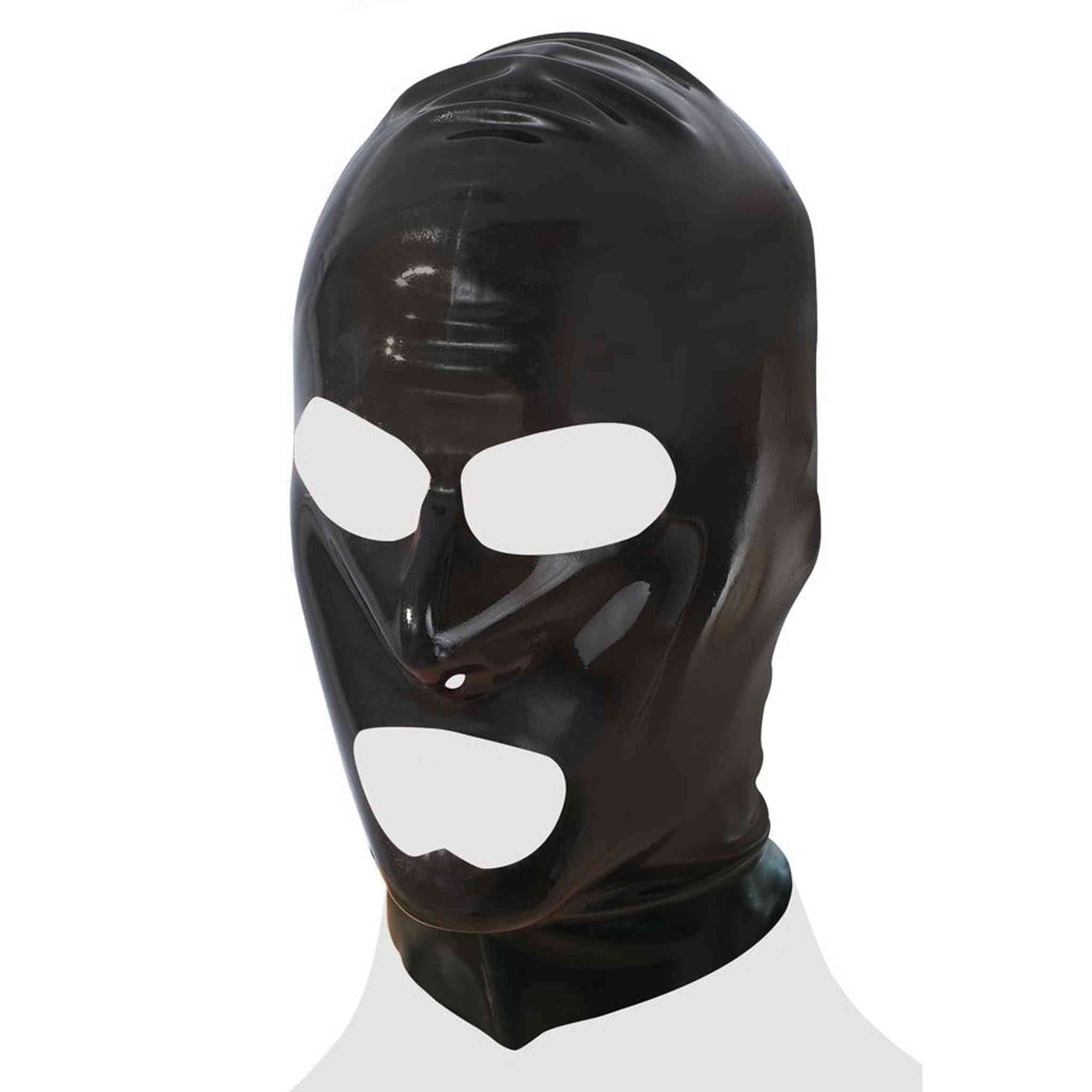 Cappuccio in Latex Bocca e Occhi Scoperti