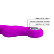 Carol Vibratore Rabbit Con Stimolatore Clitorideo Largo