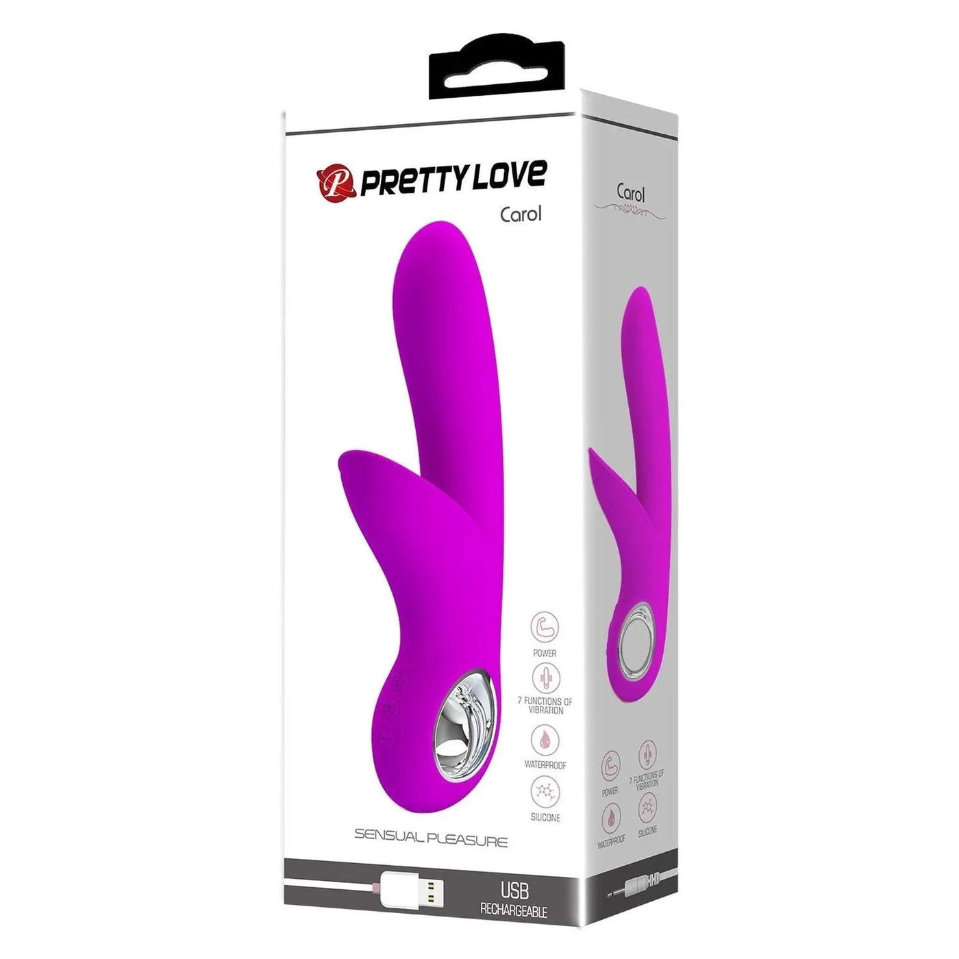 Carol Vibratore Rabbit Con Stimolatore Clitorideo Largo
