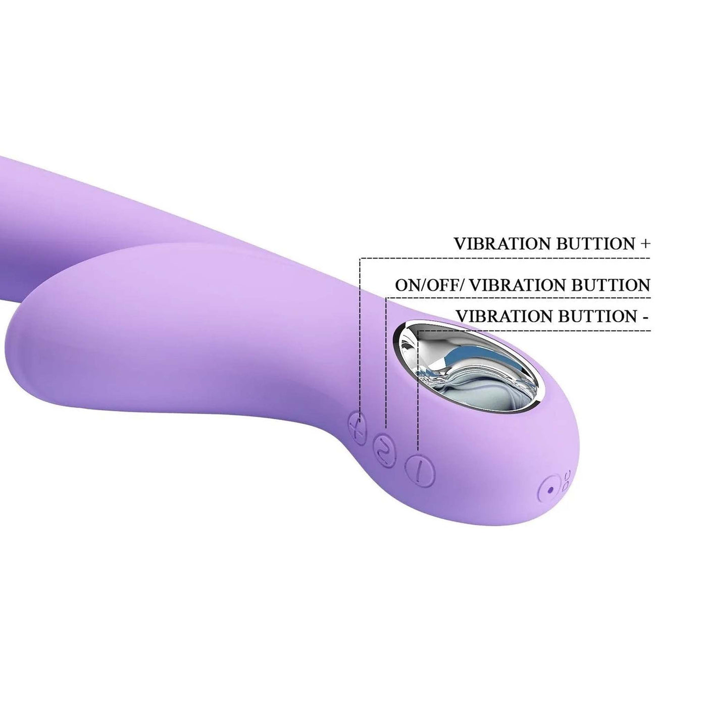 Carol Vibratore Rabbit Con Stimolatore Clitorideo Largo