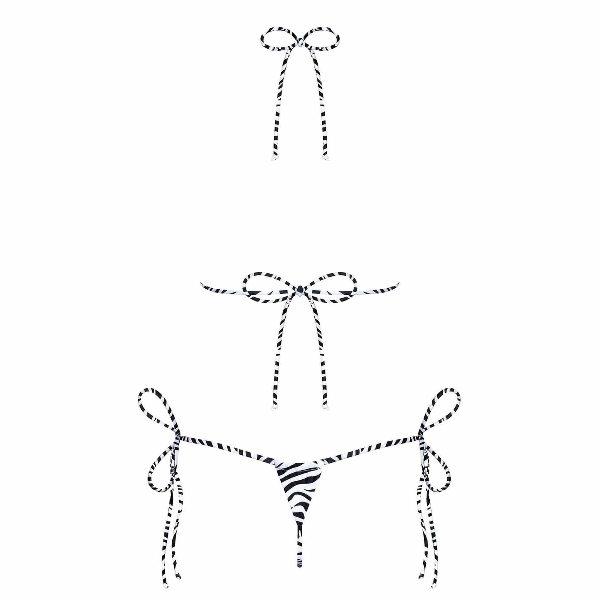 Carribella Bikini Zebra by Obsessive