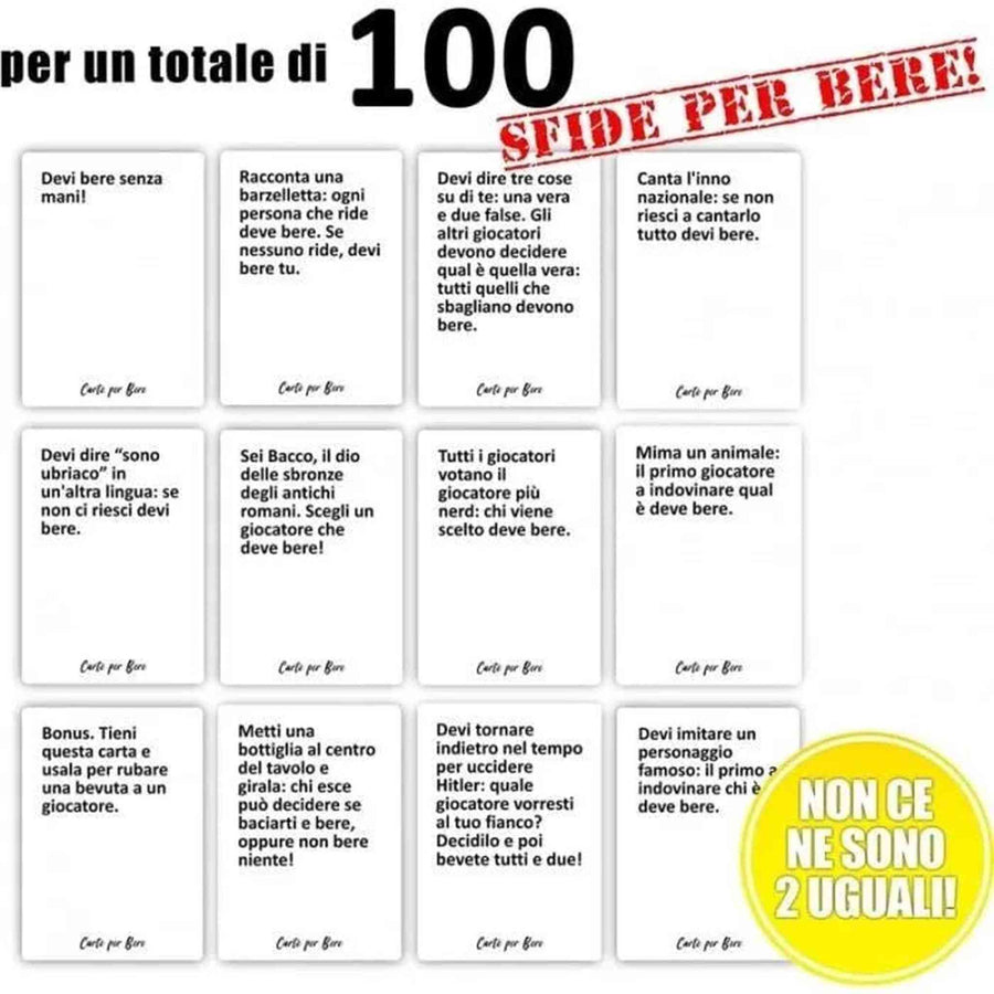 Tarjetas para beber para la fiesta borracha