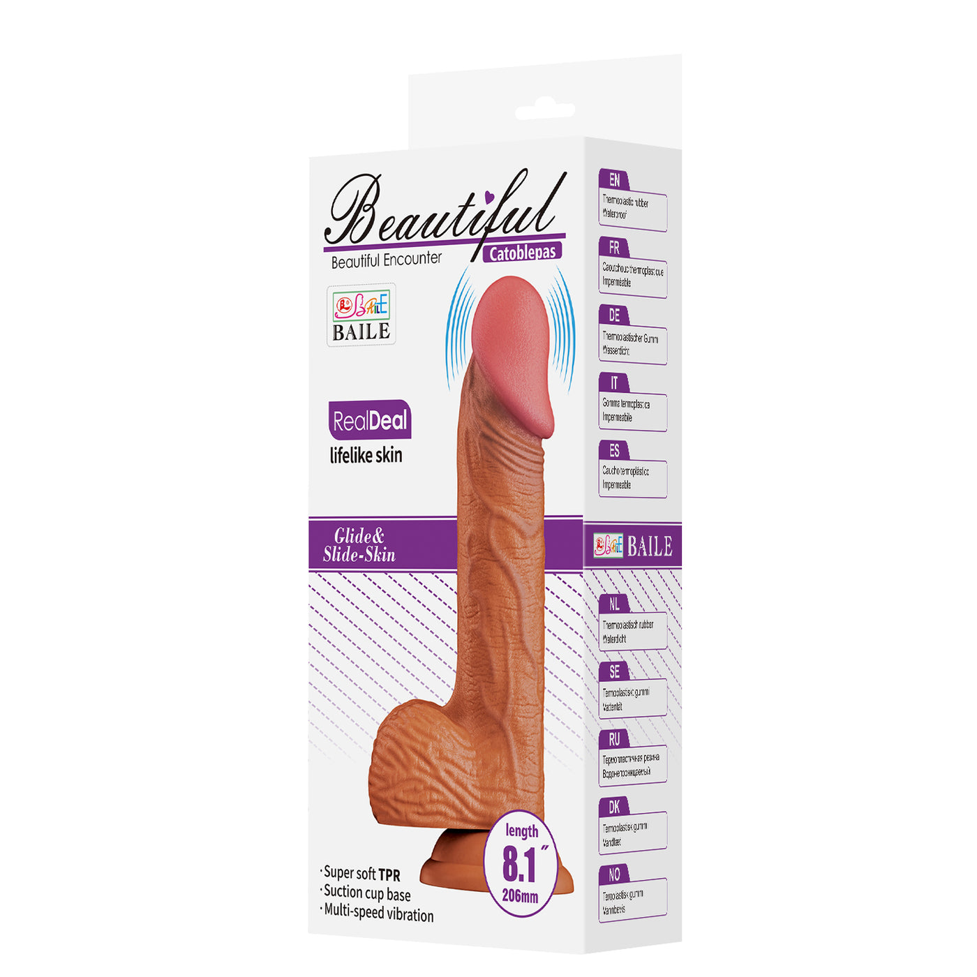 Catoblepas Vibratore Realistico con Ventosa 8.1"