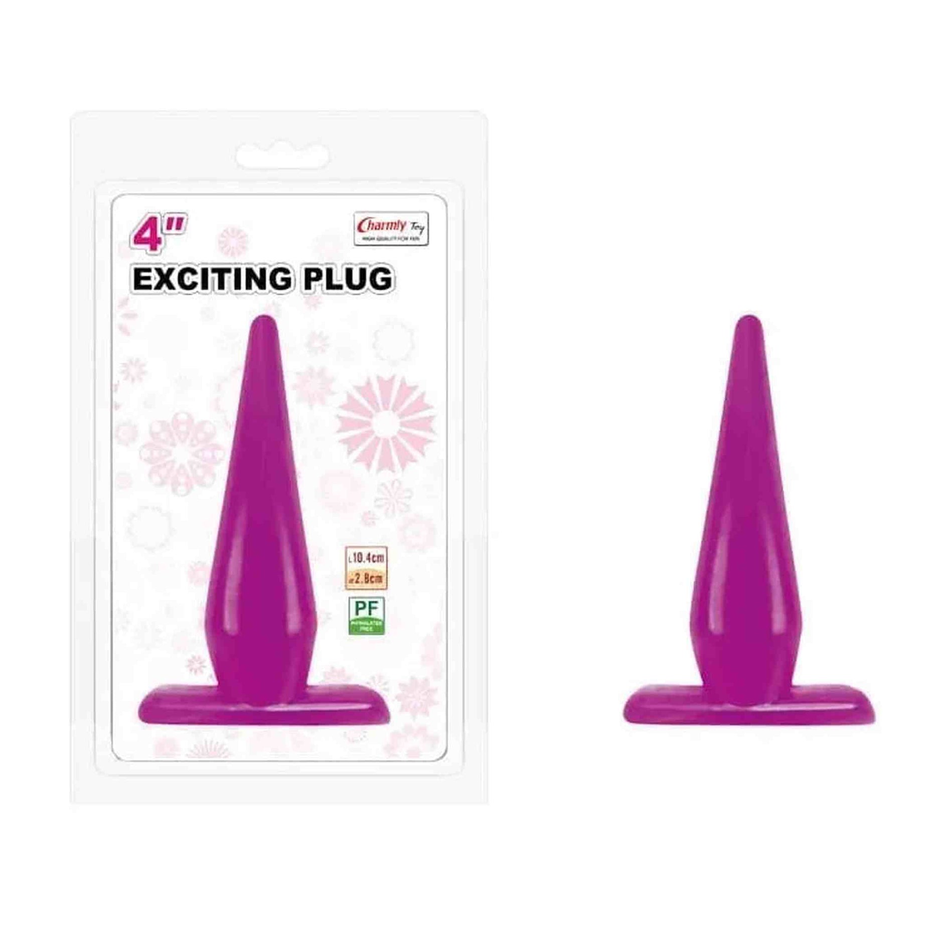 Charmly Exciting 4" Plug Anale Viola
