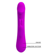 Clement Vibratore Rabbit con 3 motori e 30 modalità di vibrazione - Viola, Silicone, Anallergico, Ricaricabile