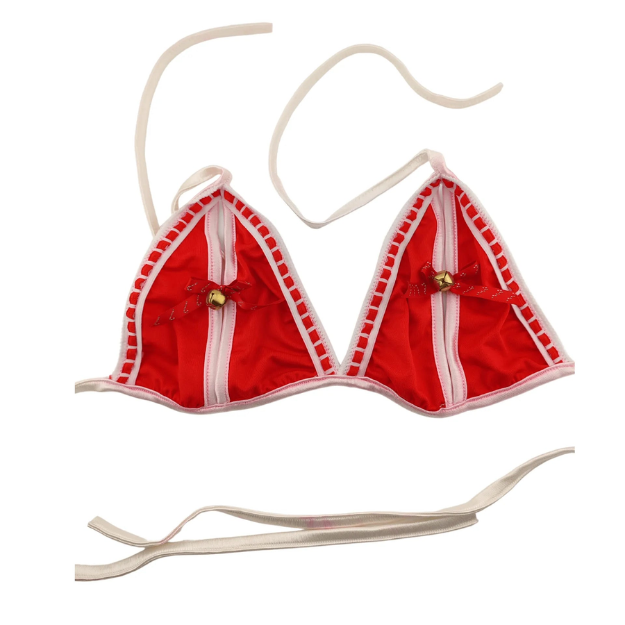 Sexy 2 Piece Lingerie Set With Crotch and Nipple Openings