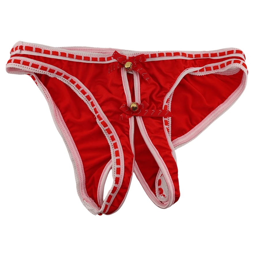 Sexy 2 Piece Lingerie Set With Crotch and Nipple Openings