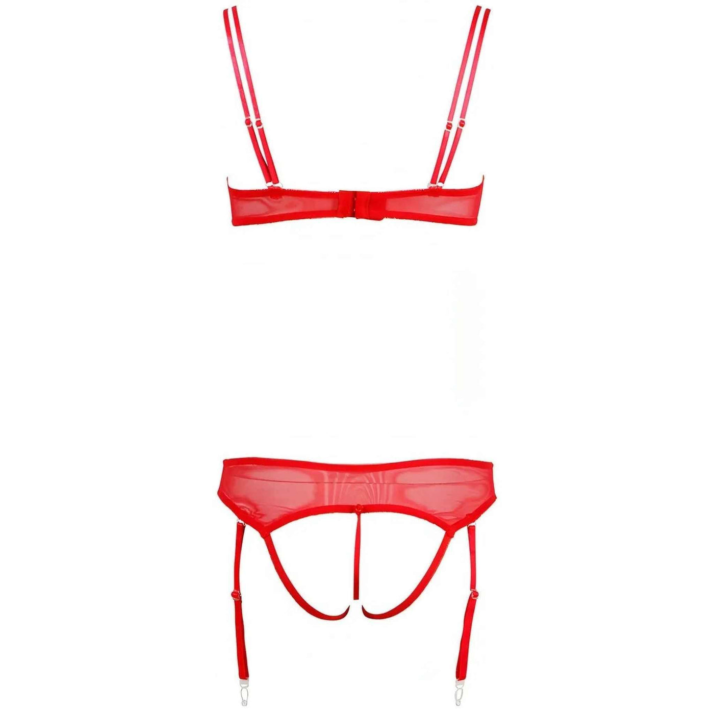 Completino Rosso Con Reggiseno Sganciabile