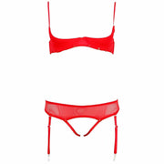 Completino Rosso Con Reggiseno Sganciabile