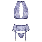 Completino Sexy 3 Pezzi Lavanda