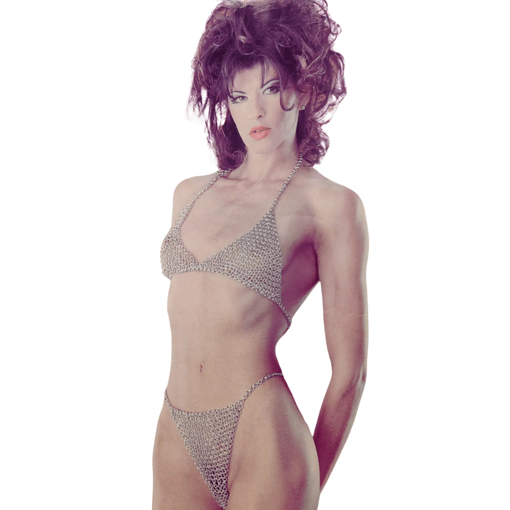 Completino Sexy Metallo Due Pezzi