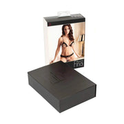 Completo Sexy in Pizzo Nero con Gioielli Decorativi