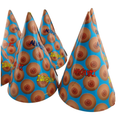 Pack of 6 Paper Party Hats Tits Theme