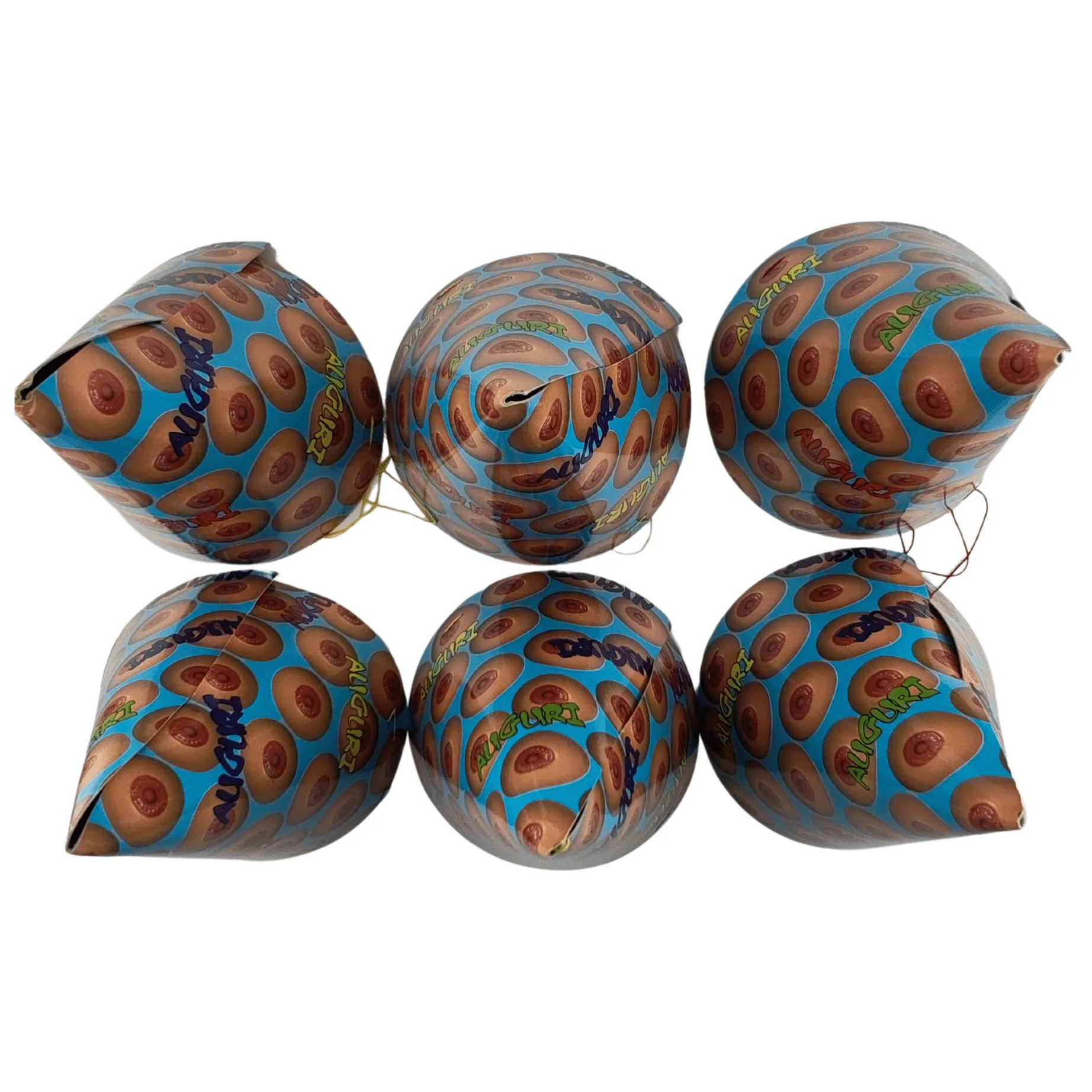 Confezione da 6 Cappellini in carta per festa Tema Tits