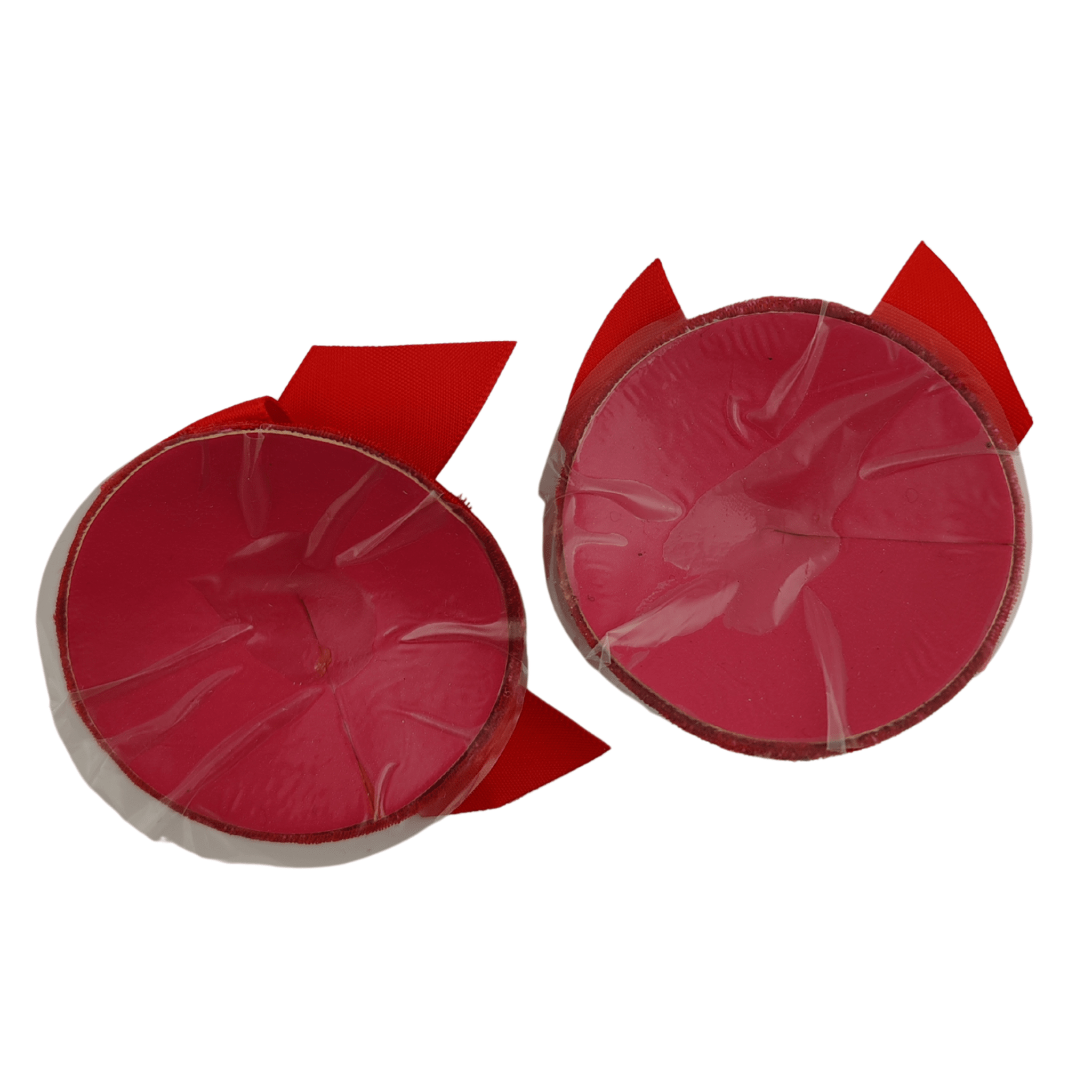 Copricapezzoli Rossi con Fiocco