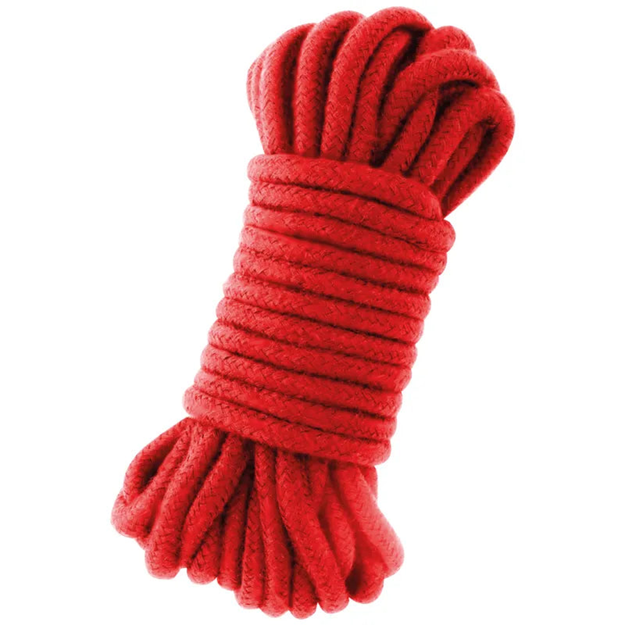 Kinbaku Bondage Rope - 100% Cotton, 10 meters, Red
