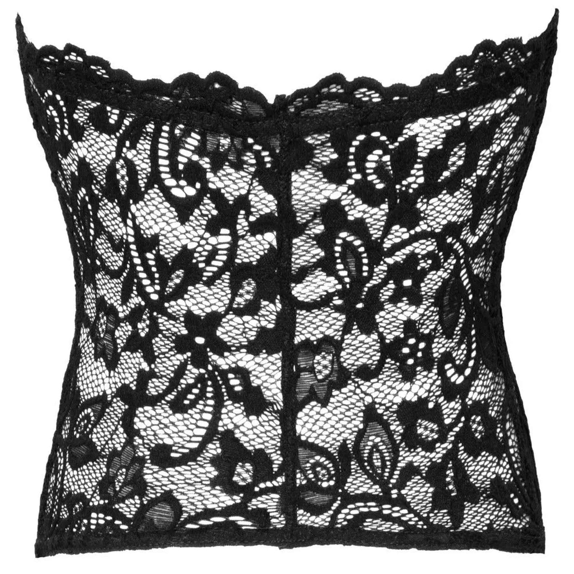 Corsetto in pizzo Stile Bandeau