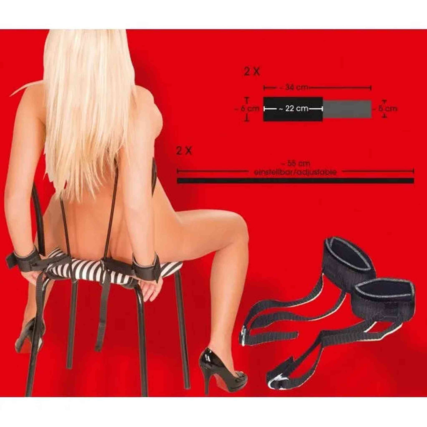 Costrittivo Doppio Polsi/Caviglie con Straps per Sospensione