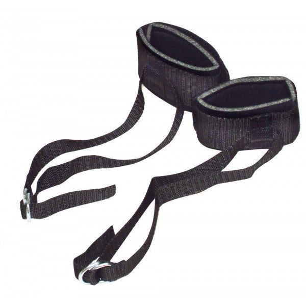 Costrittivo mani/piedi con strap per sospensione - Nero - GoEstasy