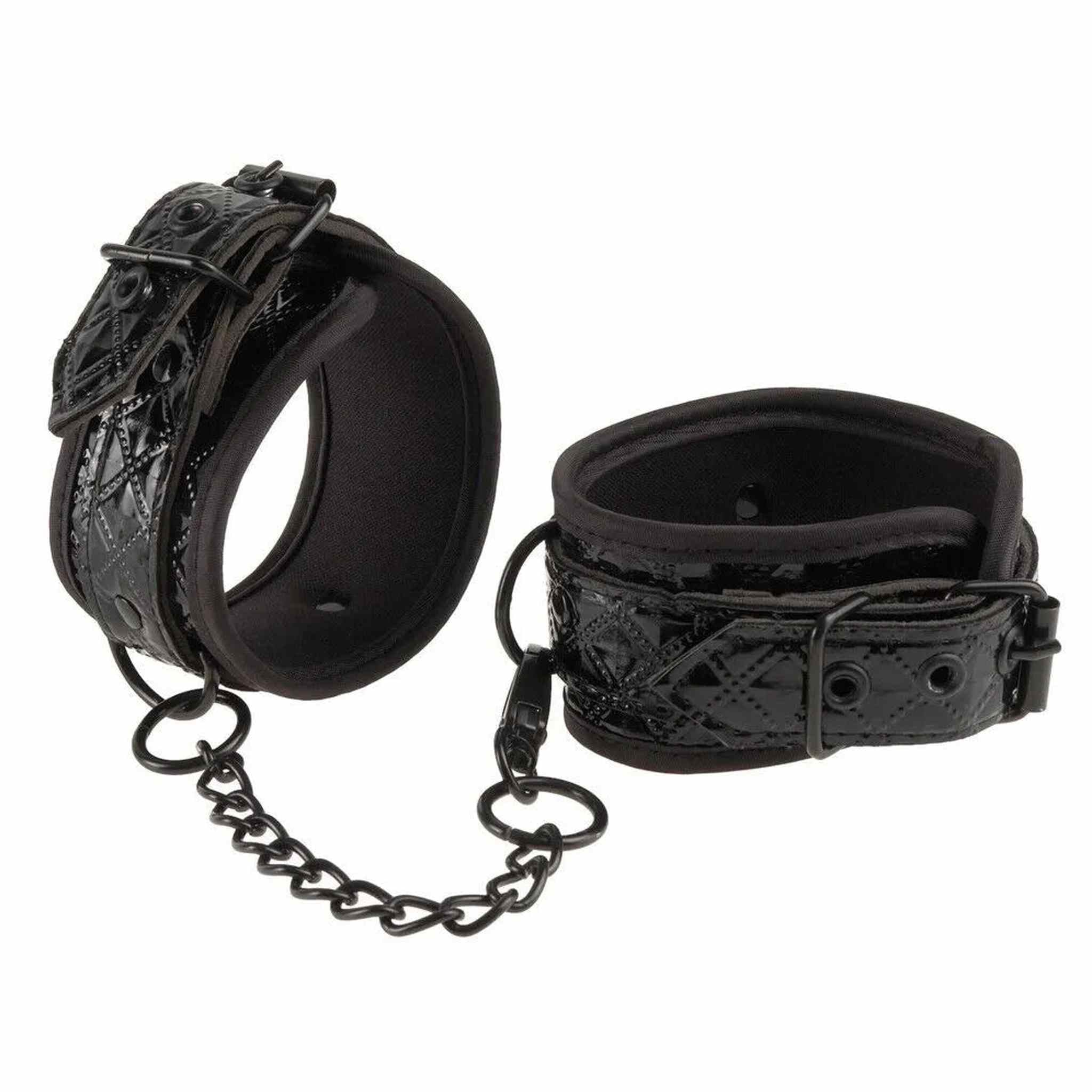 Coutre Cuffs - Polsiere regolabie nero lucido