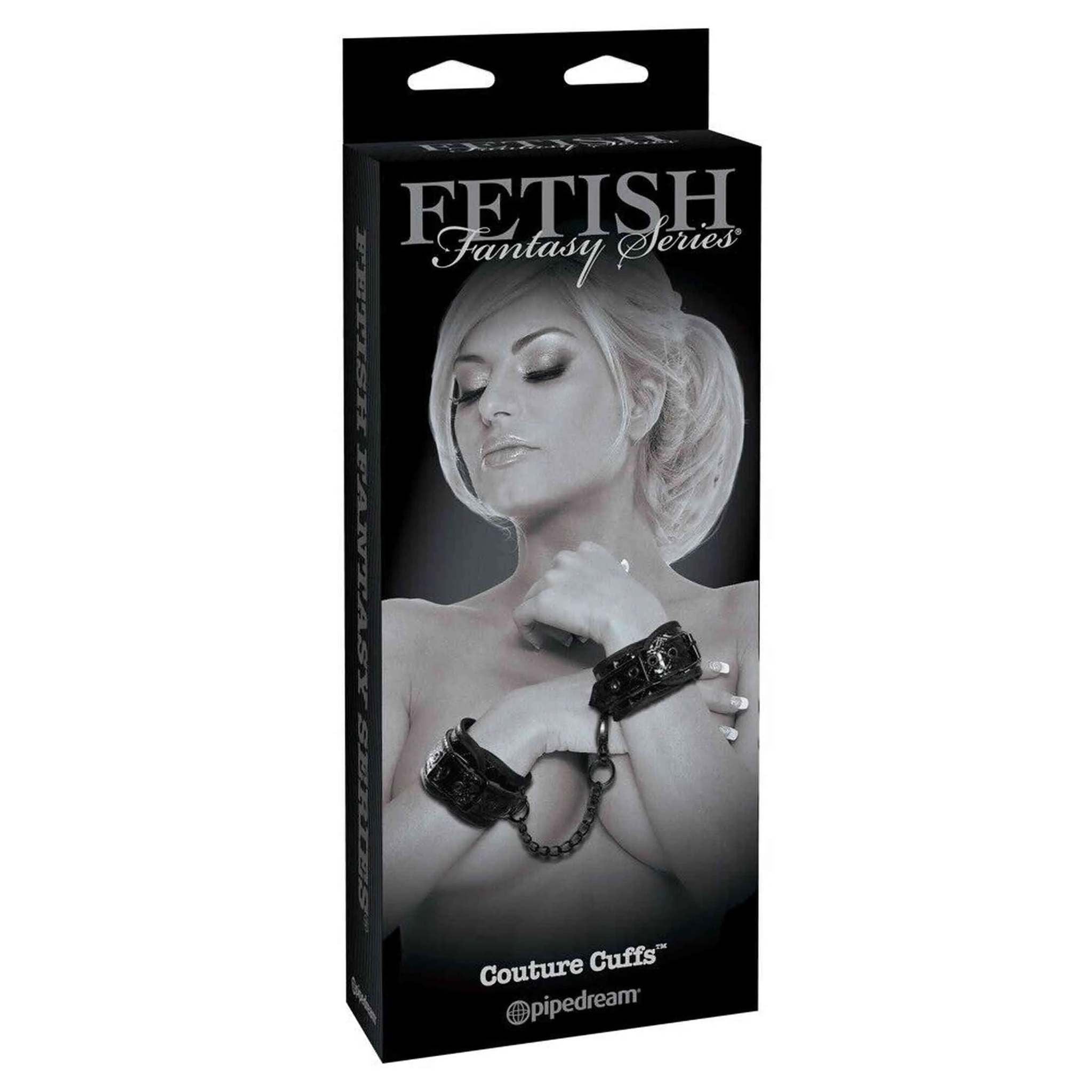 Coutre Cuffs - Polsiere regolabie nero lucido