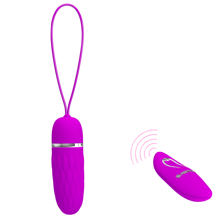 Dawn, wireless vibrating egg - Purple, silicone