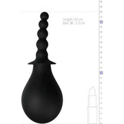 Deluxe Douche - Doccetta intima con palline anali in silicone - Nero