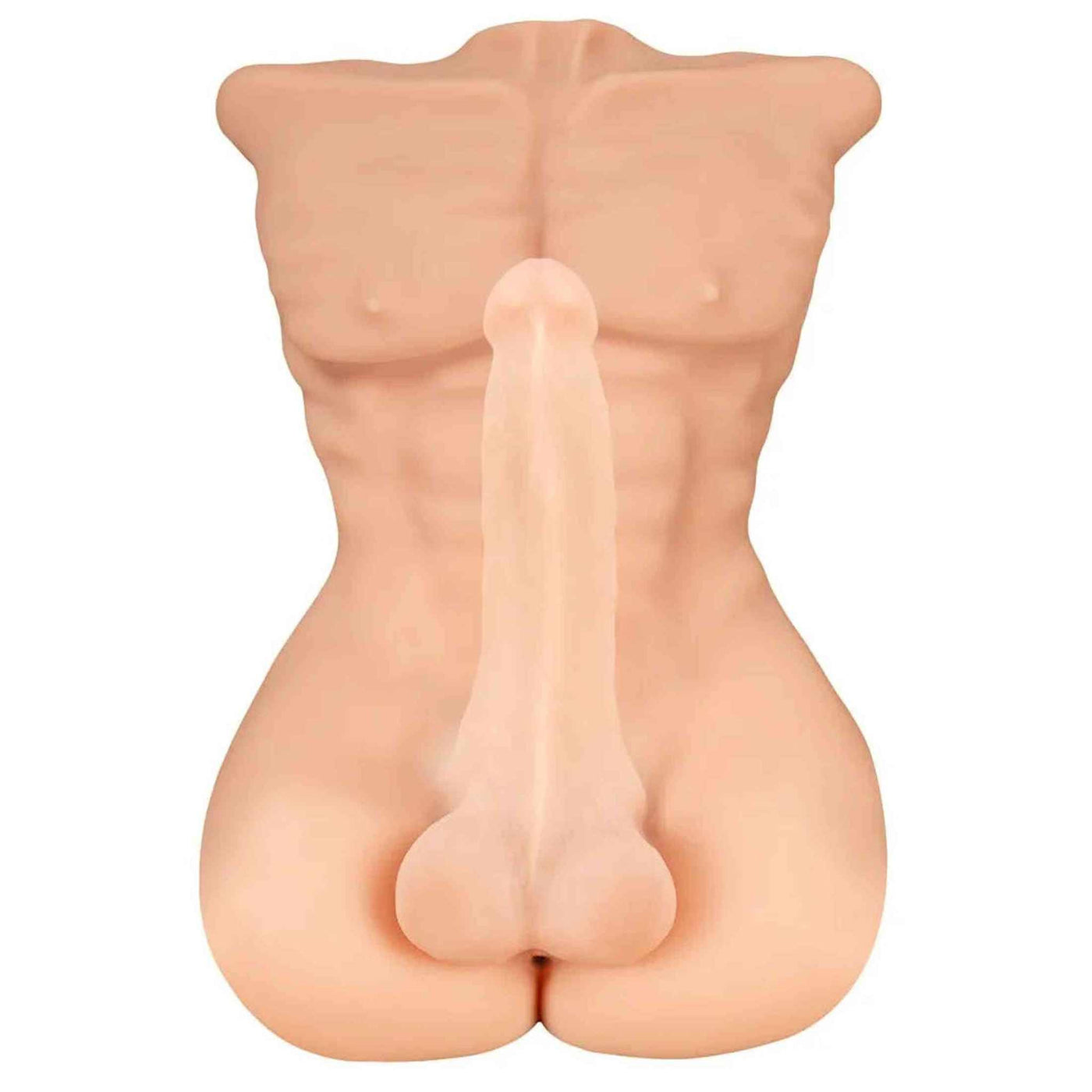 Deluxe Torso Uomo Muscoloso Super Realistico con dildo 52 x 34 cm