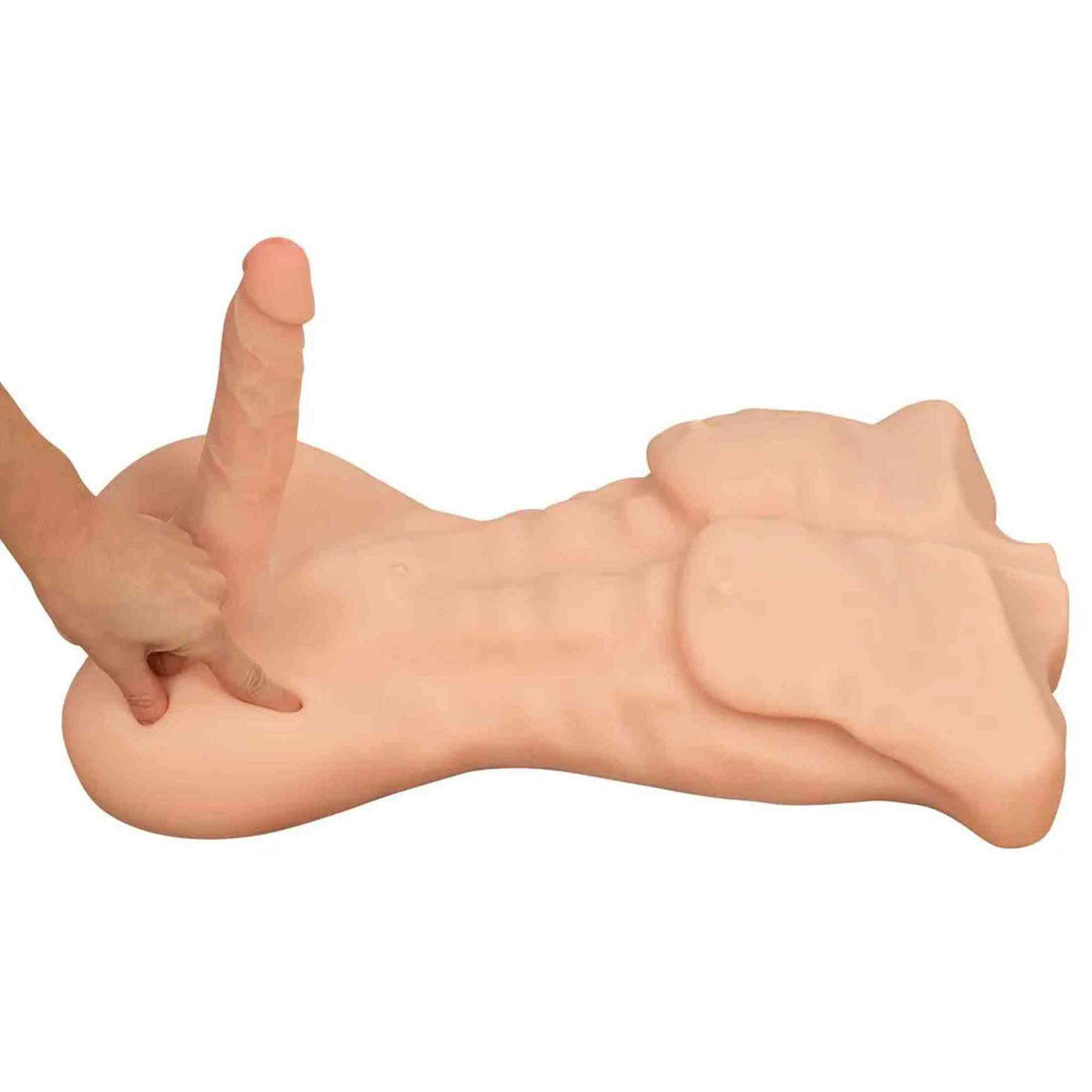 Deluxe Torso Uomo Muscoloso Super Realistico con dildo 52 x 34 cm